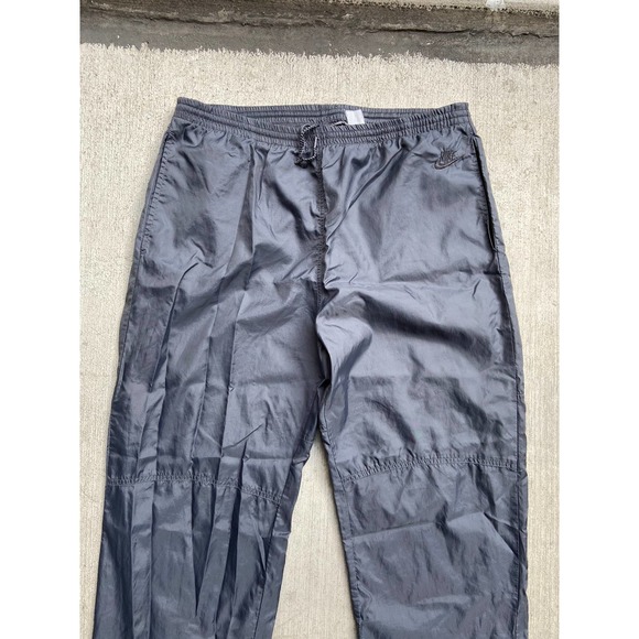 Vintage 90’s Grey Tag Nike Grey Track Pants Zipper Tapered Jogger Made in USA L - Picture 5 of 7